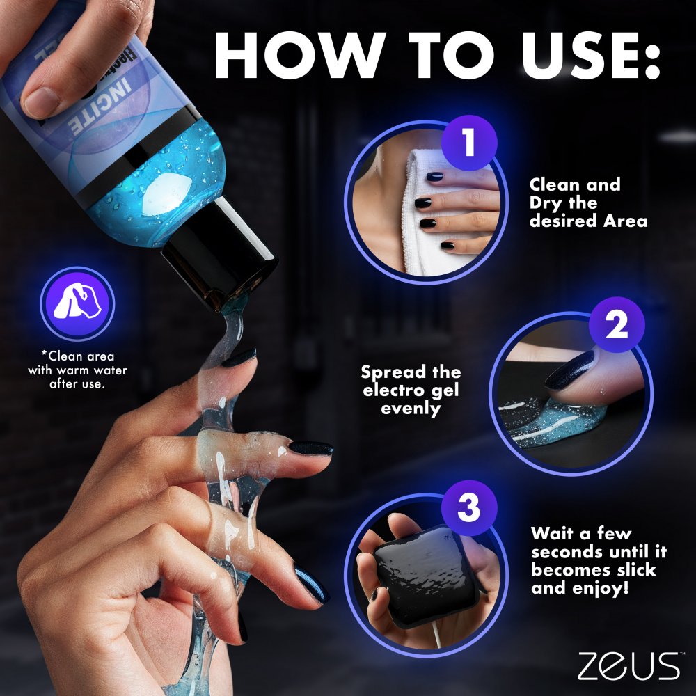 Zeus Incite Electrosex Gel - 8.5 oz Code: AB909