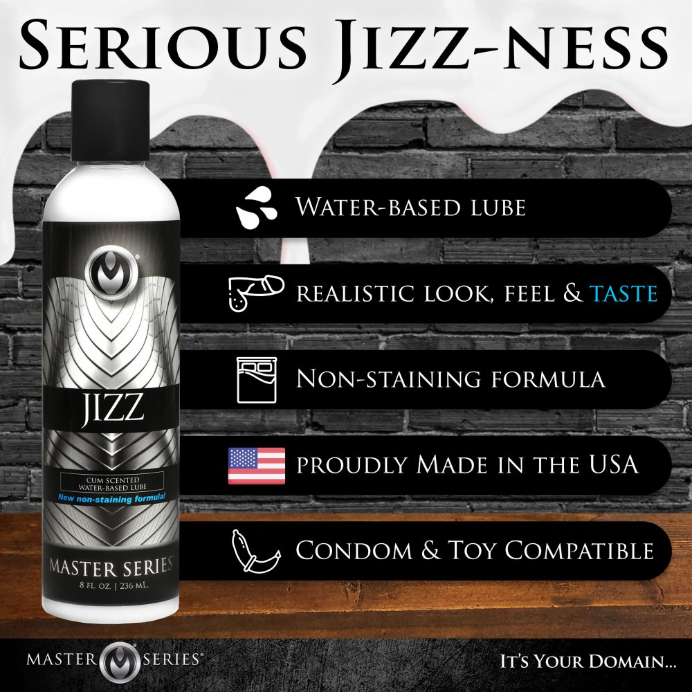 Jizz Water Based Cum Scented Lube - 8.5 oz Code: AC705