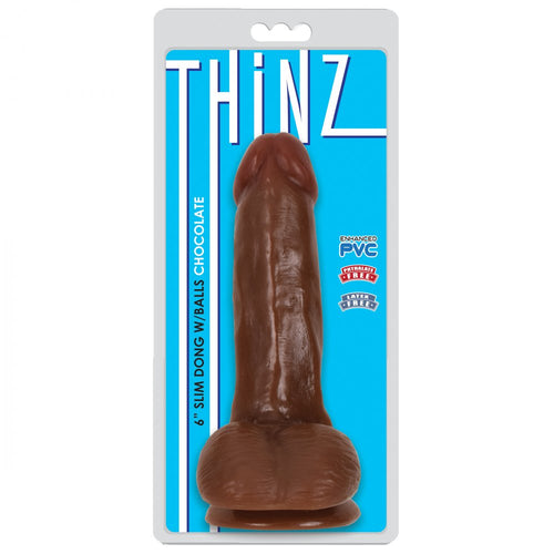 6 Inch Slim Dildo with Balls - Medium Code: CN-12-0511-11