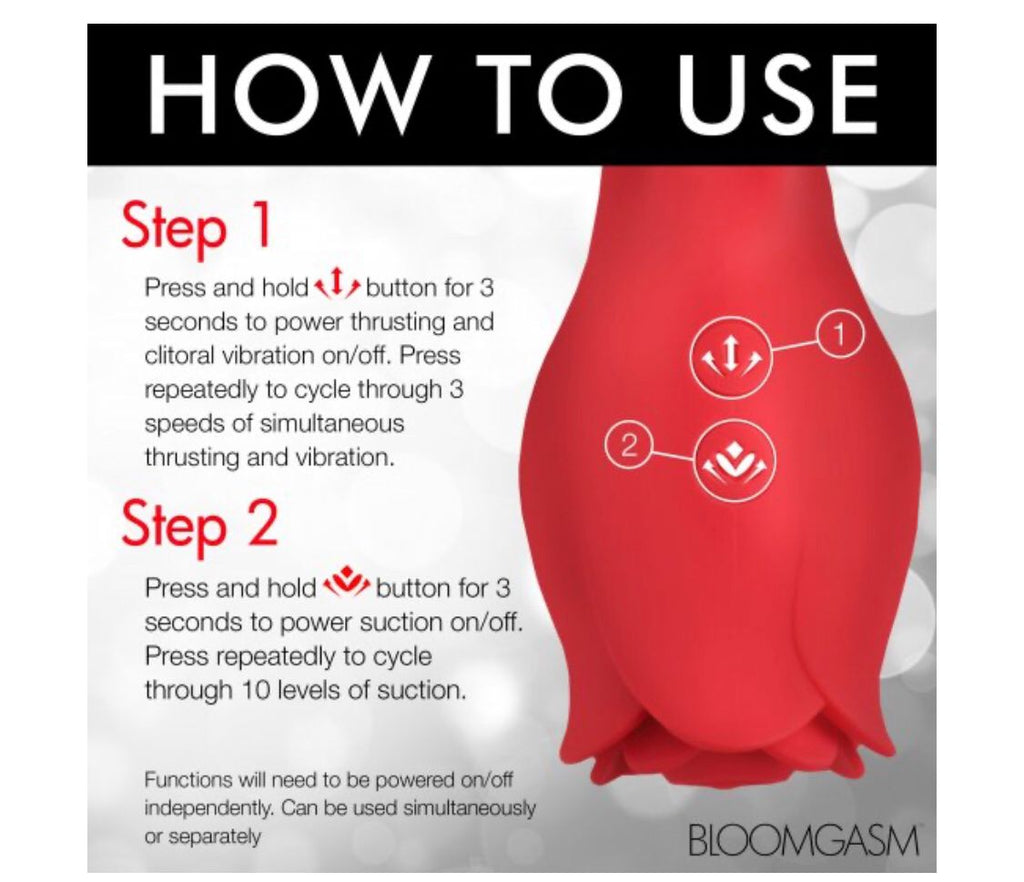 Blooming Bunny Sucking and Thrusting Silicone Rabbit Vibrator Code: AH311