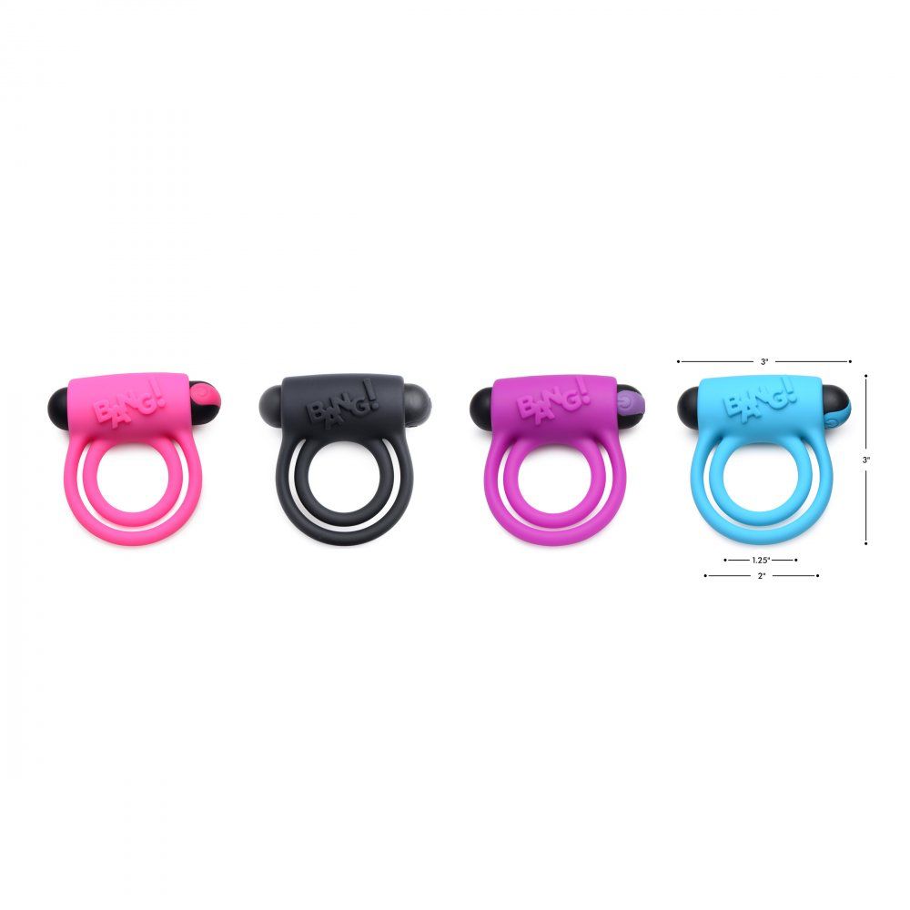 Remote Control 28X Vibrating Cock Ring and Bullet - Blue Code: AG572-Blue